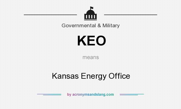 What does KEO mean? It stands for Kansas Energy Office