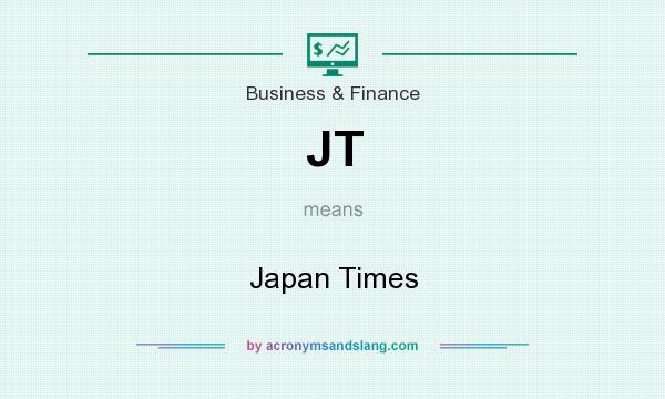 What does JT mean? It stands for Japan Times