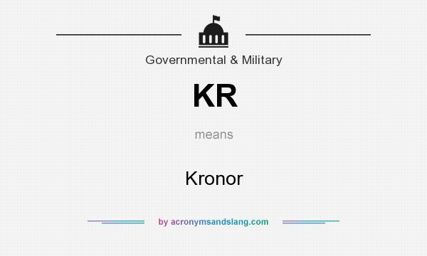 What does KR mean? It stands for Kronor