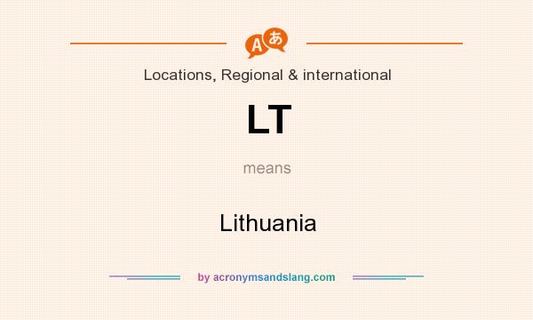 What does LT mean? It stands for Lithuania