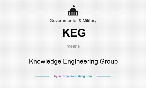 What does KEG mean? It stands for Knowledge Engineering Group