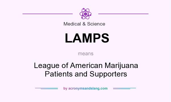 What does LAMPS mean? It stands for League of American Marijuana Patients and Supporters