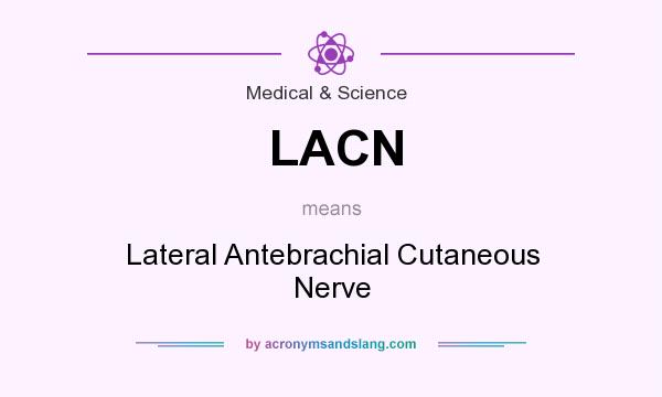 What does LACN mean? It stands for Lateral Antebrachial Cutaneous Nerve