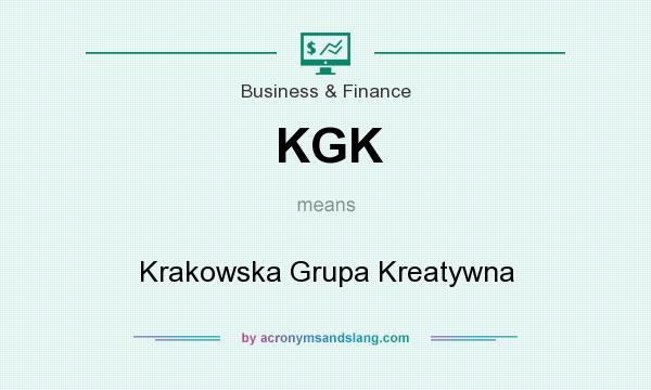 What does KGK mean? It stands for Krakowska Grupa Kreatywna