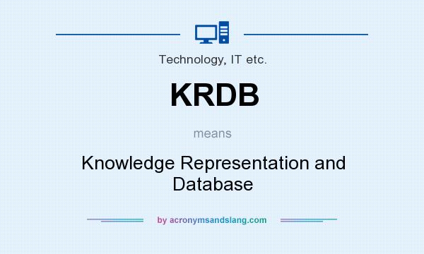 What does KRDB mean? It stands for Knowledge Representation and Database