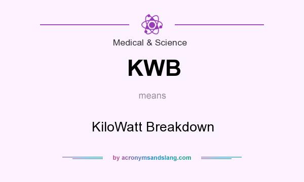What does KWB mean? It stands for KiloWatt Breakdown