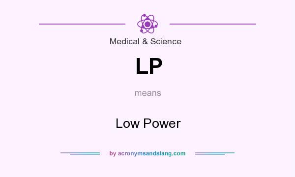 What does LP mean? It stands for Low Power