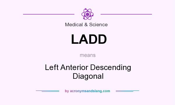 What does LADD mean? It stands for Left Anterior Descending Diagonal