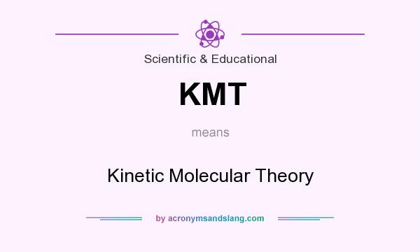 What does KMT mean? It stands for Kinetic Molecular Theory