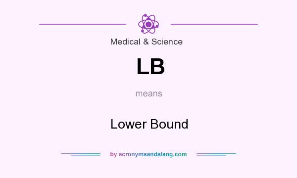 What does LB mean? It stands for Lower Bound