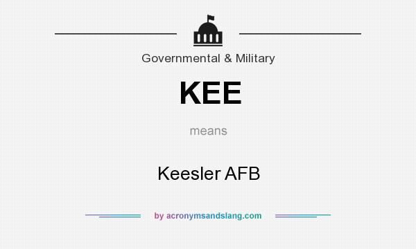What does KEE mean? It stands for Keesler AFB