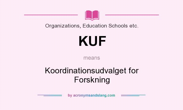 What does KUF mean? It stands for Koordinationsudvalget for Forskning