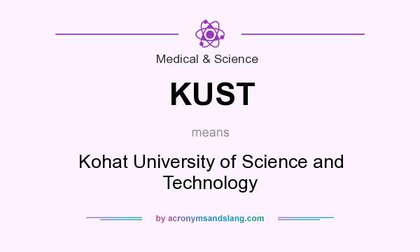 What does KUST mean? It stands for Kohat University of Science and Technology
