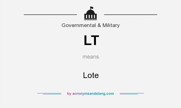 What does LT mean? It stands for Lote