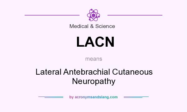 What does LACN mean? It stands for Lateral Antebrachial Cutaneous Neuropathy