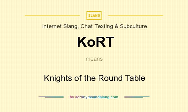 What does KoRT mean? It stands for Knights of the Round Table