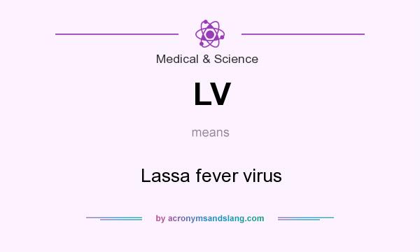 What does LV mean? It stands for Lassa fever virus
