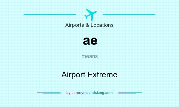 What does ae mean? It stands for Airport Extreme
