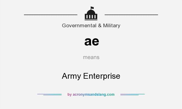 What does ae mean? It stands for Army Enterprise