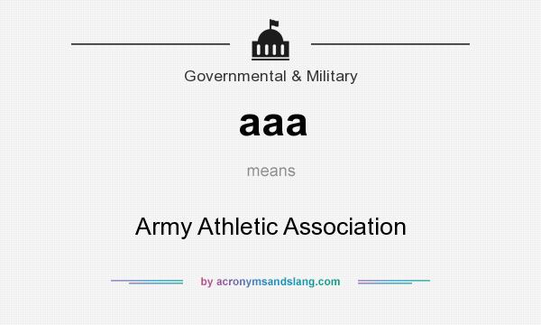 What does aaa mean? It stands for Army Athletic Association
