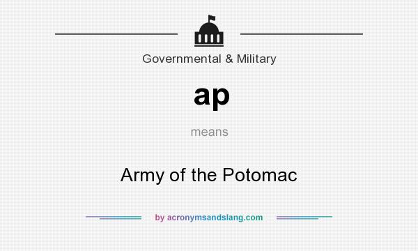 What does ap mean? It stands for Army of the Potomac