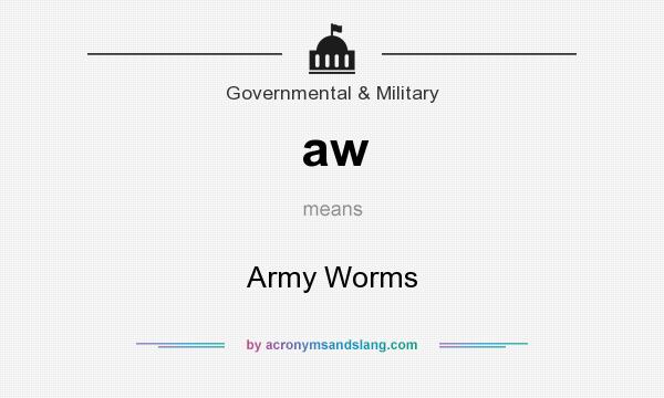 What does aw mean? It stands for Army Worms