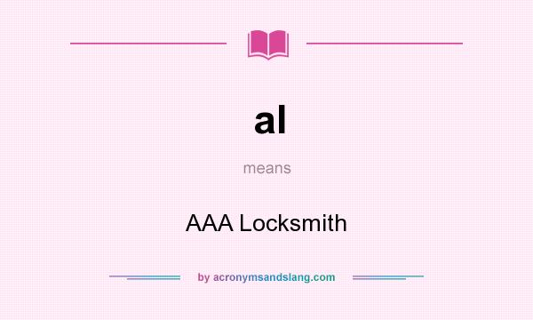 What does al mean? It stands for AAA Locksmith