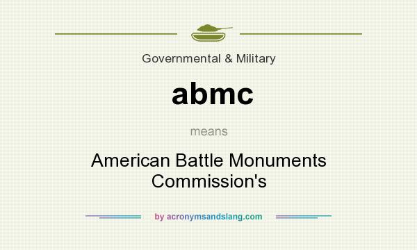What does abmc mean? It stands for American Battle Monuments Commission`s