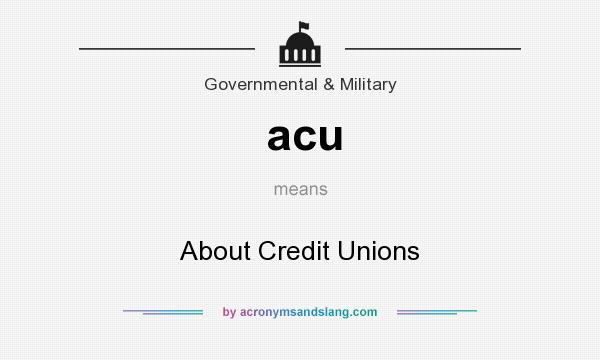 What does acu mean? It stands for About Credit Unions