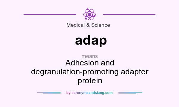 What does adap mean? It stands for Adhesion and degranulation-promoting adapter protein