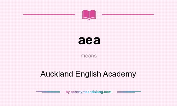 What does aea mean? It stands for Auckland English Academy