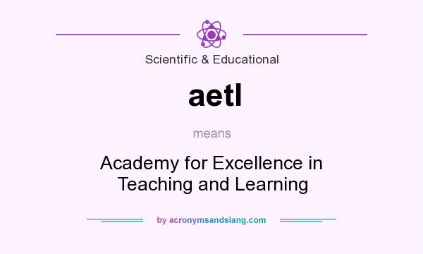 What does aetl mean? It stands for Academy for Excellence in Teaching and Learning