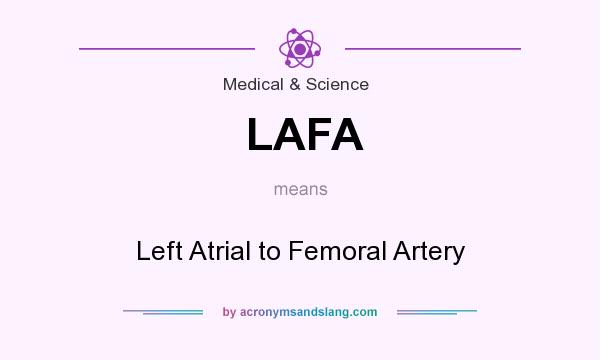 What does LAFA mean? It stands for Left Atrial to Femoral Artery