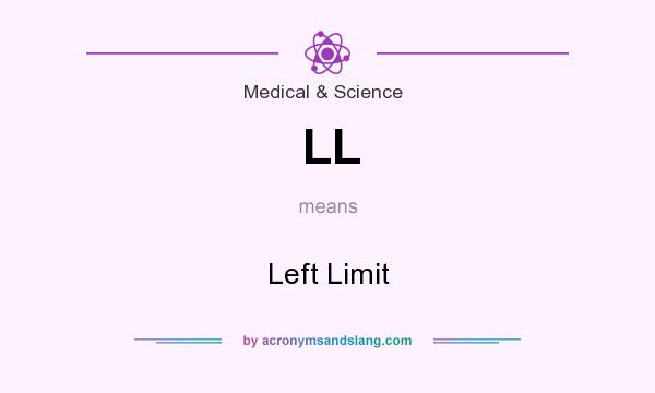 What does LL mean? It stands for Left Limit