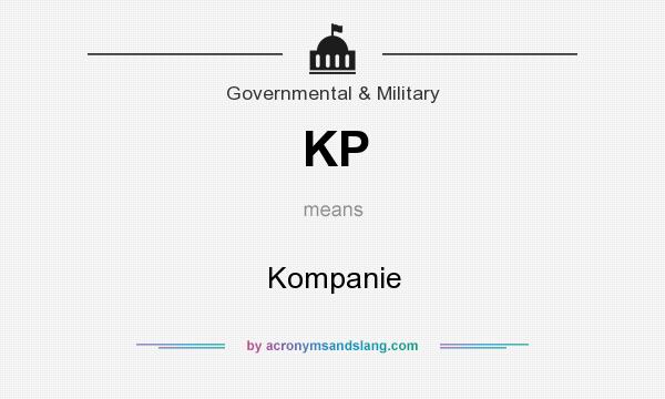 What does KP mean? It stands for Kompanie