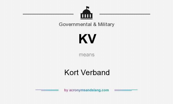 What does KV mean? It stands for Kort Verband