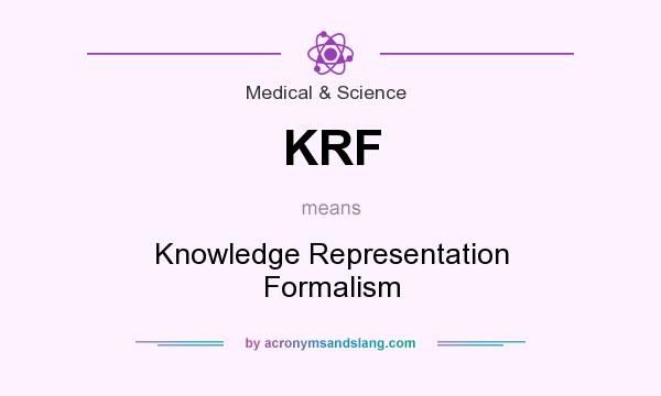 What does KRF mean? It stands for Knowledge Representation Formalism