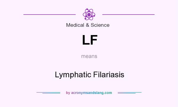What does LF mean? It stands for Lymphatic Filariasis