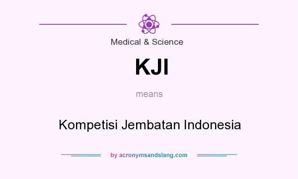 What does KJI mean? It stands for Kompetisi Jembatan Indonesia