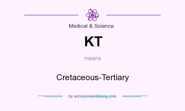 What does KT mean? It stands for Cretaceous-Tertiary