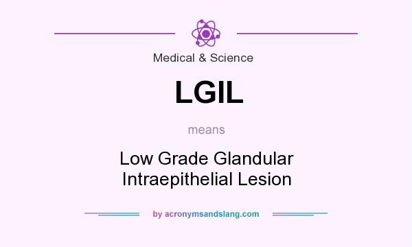 What does LGIL mean? It stands for Low Grade Glandular Intraepithelial Lesion