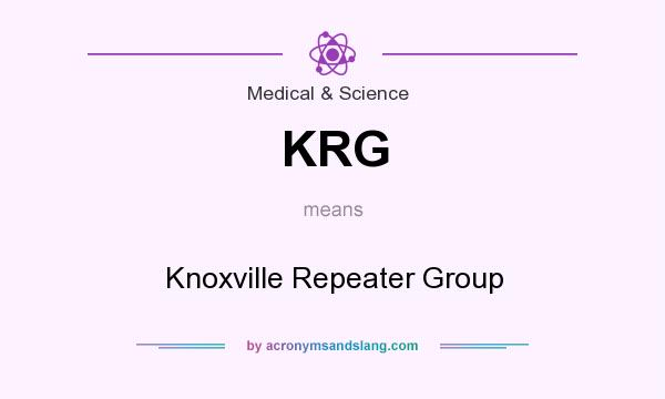 What does KRG mean? It stands for Knoxville Repeater Group