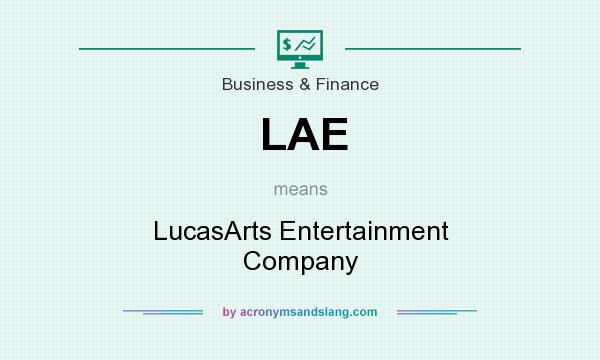 What does LAE mean? It stands for LucasArts Entertainment Company
