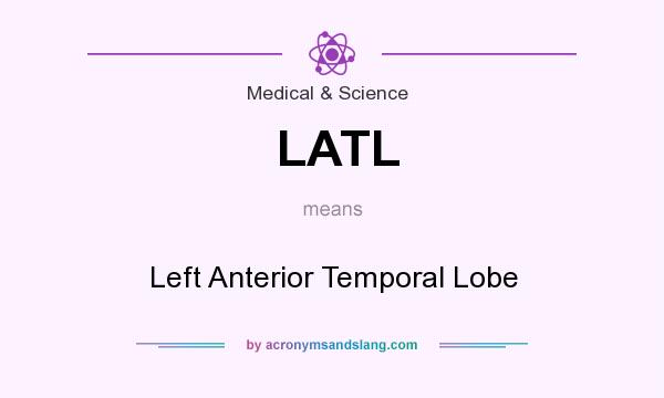 What does LATL mean? It stands for Left Anterior Temporal Lobe