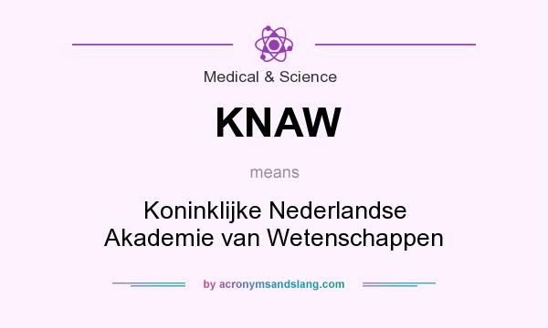What does KNAW mean? It stands for Koninklijke Nederlandse Akademie van Wetenschappen