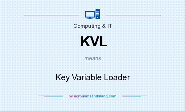 What does KVL mean? It stands for Key Variable Loader