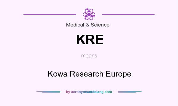 What does KRE mean? It stands for Kowa Research Europe