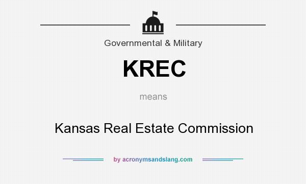 What does KREC mean? It stands for Kansas Real Estate Commission