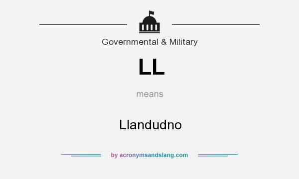 What does LL mean? It stands for Llandudno