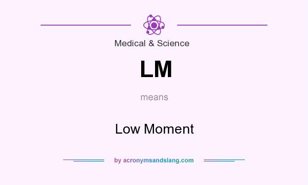 What does LM mean? It stands for Low Moment